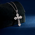 Wholesale Pendant Jewelry Rhodium Plated Plain Silver Cross God Retro Pendant 925 Sterling Silver Fine Jewelry Pendant