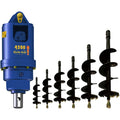 Excavator Conversion Auger Drilling Rig Power Pole PV Piling Machine Full Hydraulic Spiral Pilot Hole