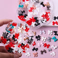 Hot Sale New Nail Art Accessories Mixed 3D 7 Grids Pack Cartoon Butterfly Bow Bear Resin Nail Art Charms