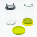 Self-Supporting Sprouting Set Accessories 86mm Plastic Green Tray with Stainless Steel Mesh and Green Plastic Tray