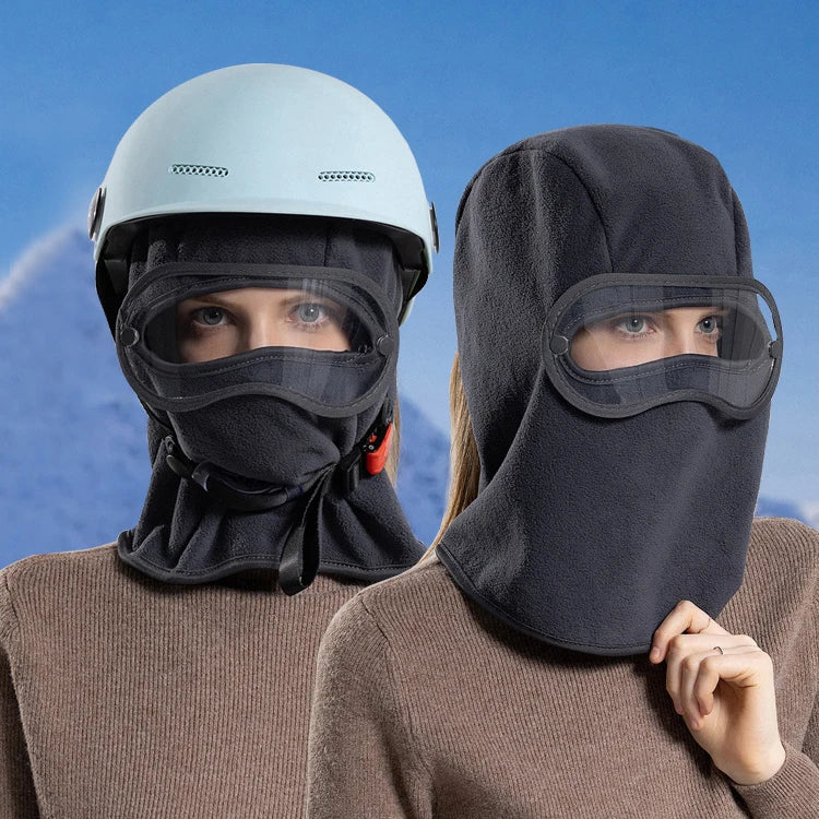 Winter Warm Cycling Motorcycle Windproof Polar Fleece Full Face Cover Balaclava Ski Mask With Eye Shield