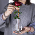 G-027 Real Rose Preserved Flowers 24 k Artificial Red Gold Plated Dipped Rose Flower Valentine's Gift