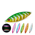New 80g 100g 120g Bionic UV Luminous Lead Metal Artificial Fast Sinking Jigging Bait Sea Fishing Slow Pitch Jigging Lures