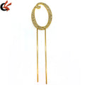 Alloy Rhinestone Cake Topper with Gold Crystals Luxury Style Cake Pins for Christmas Father's Day Graduation Valentine's Day