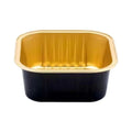 Mini Cup Cake Box Disposable square Baking Pans Aluminum Mini Dessert Cup Foil Pans with Plastic clear Lids