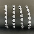 Stainless steel love snow flower chain personality DIY necklace bracelet foreign trade couple heart simple decoration with