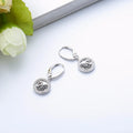 ZHILIAN Factory Wholesale 925 Sterling Silver Jewelry Swan Shape Shining Hoop Earrings for Women