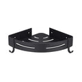 Bathroom Aluminum Storage Adhesive Shelf With Hooks Wall Mounted Corner Shower Caddy