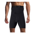 Silicone Non-slip High Waist Shaping Pants Boxer Briefs Tight Abdominal Compression Men's Shaping Shorts