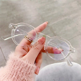 2025 Retro Art Fashion Ladies Glasses Frames Optical Light TR90 Material Custom logo Women's Eyeglasses