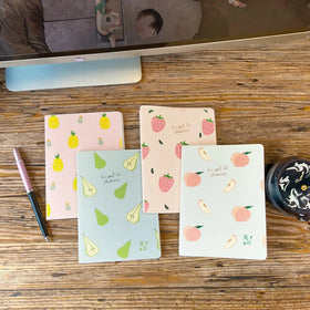 Factory Wholesale High Quality Eco-friendly Diary Note Book Cartoon Fresh Fruit Notebook Cute Print Notebook 2637