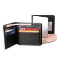 Storage 8.66*3.74 Inches Double Fold Sublimation PU Men Wallets for Business/Father/Gifts
