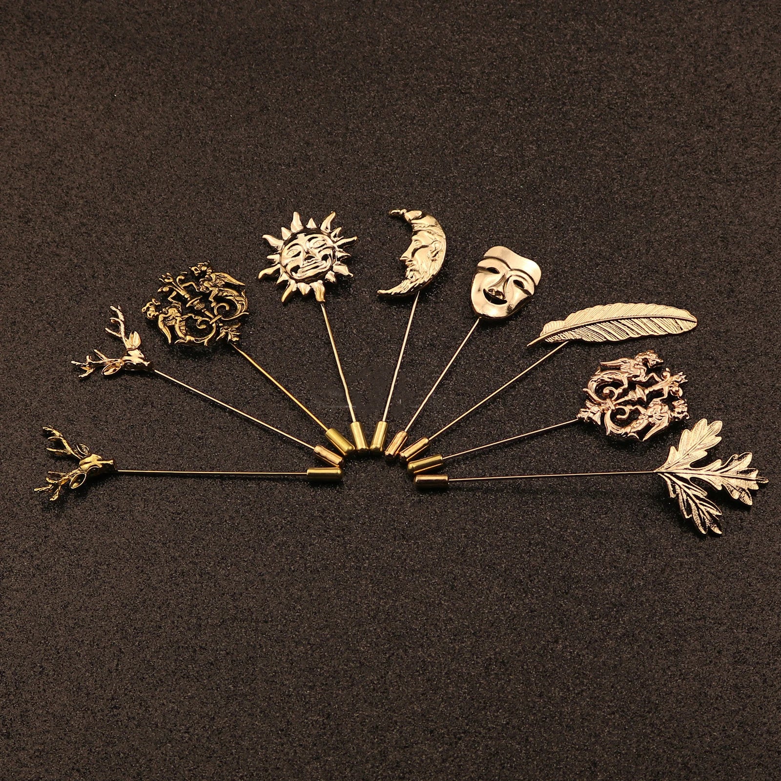 Hot Style Low Price Plug-in Long Needle Stylesmetal Designer Animal Pin Brooch Jewelry for Men's Suits