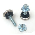 Dining Table Leveling Feet M6 T-Nut Leveler Sliders Protectors for Hardwood Floor Adjustable Leveling Feet Furniture Table Legs