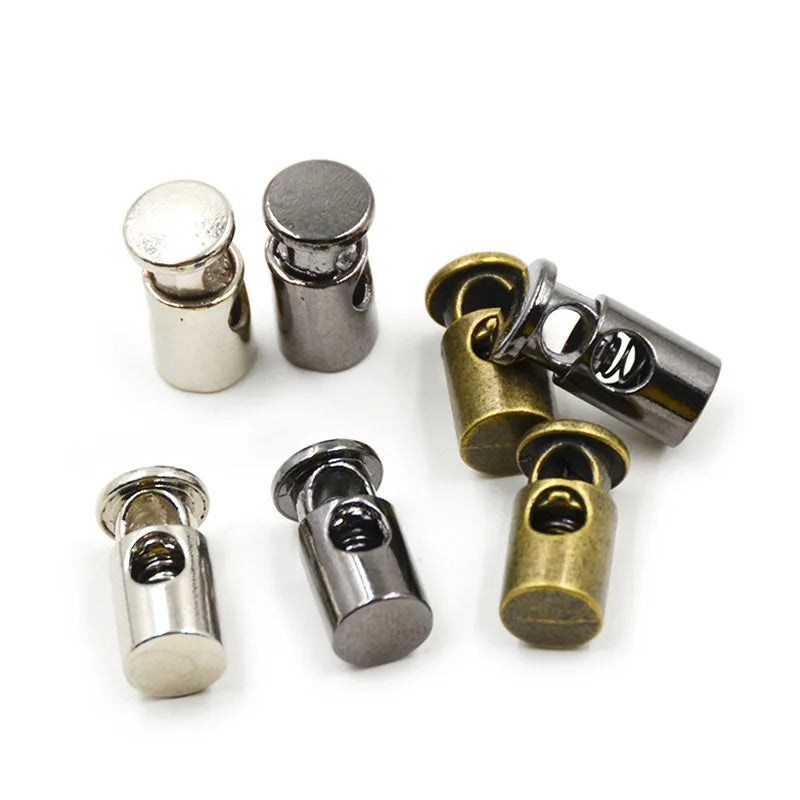 Factory Custom Fashion Adjustable Metal Cord Lock Gold Color Draw Cord Stopper for Outdoor Gear Jacket Drawstring Accessories
