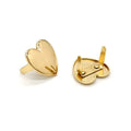 Decoration Metal Light Gold Handbag Garment Label Love Heart Shape Bag Labels Tag