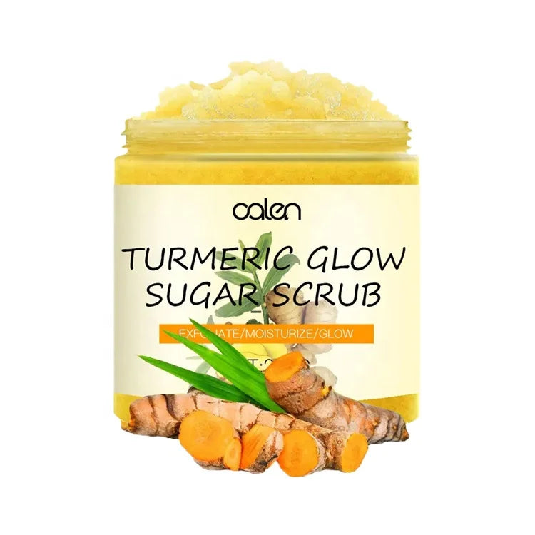 Best Face Glow Brightening Private Label 250g Body Turmeric Scrub