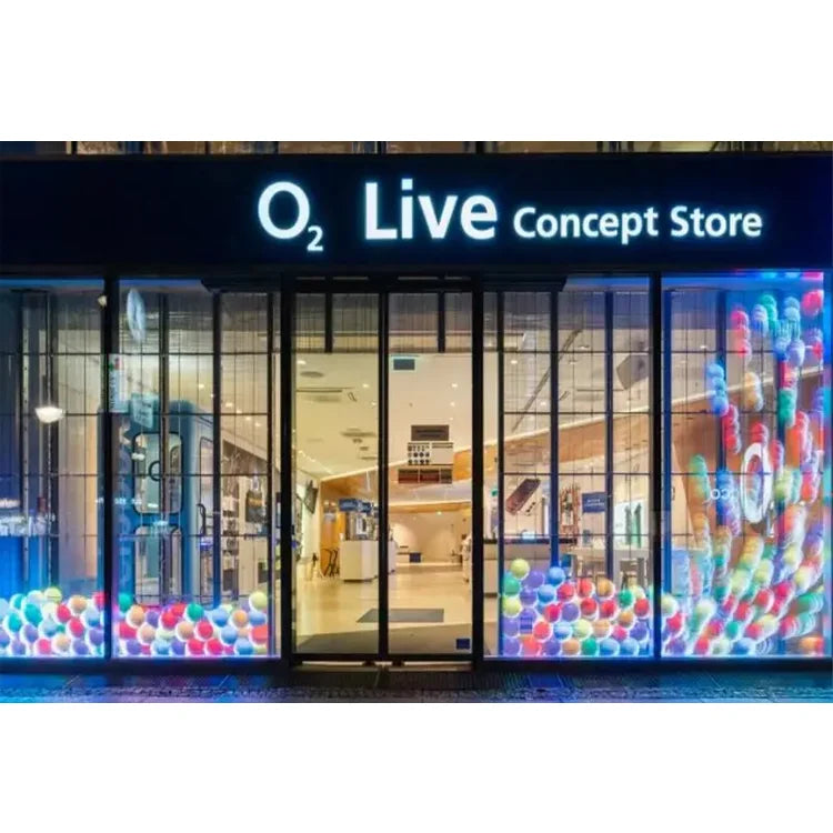 P3.91 Glass Wall LED Screen Transparent Screen LED Display Clear Full Color HD Video Wall Transparent Screen LED Display