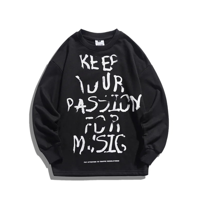 Wholesale Eco-Friendly Organic Cotton French Terry Fabric Crew Neck Sweatshirt with Letter Pattern for Spring