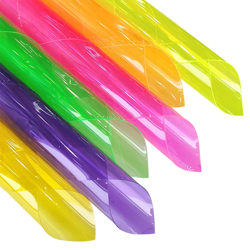 0.4MM Transparent Colored Solid Color Super Clear Soft PVC Film for Making Craft Notebook Cover