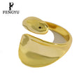 Fine 18k Gold Irregular Twist Rings for Women 925 Sterling Silver Fashion Adjustable Statement Ring Designer Custom Jewelry
