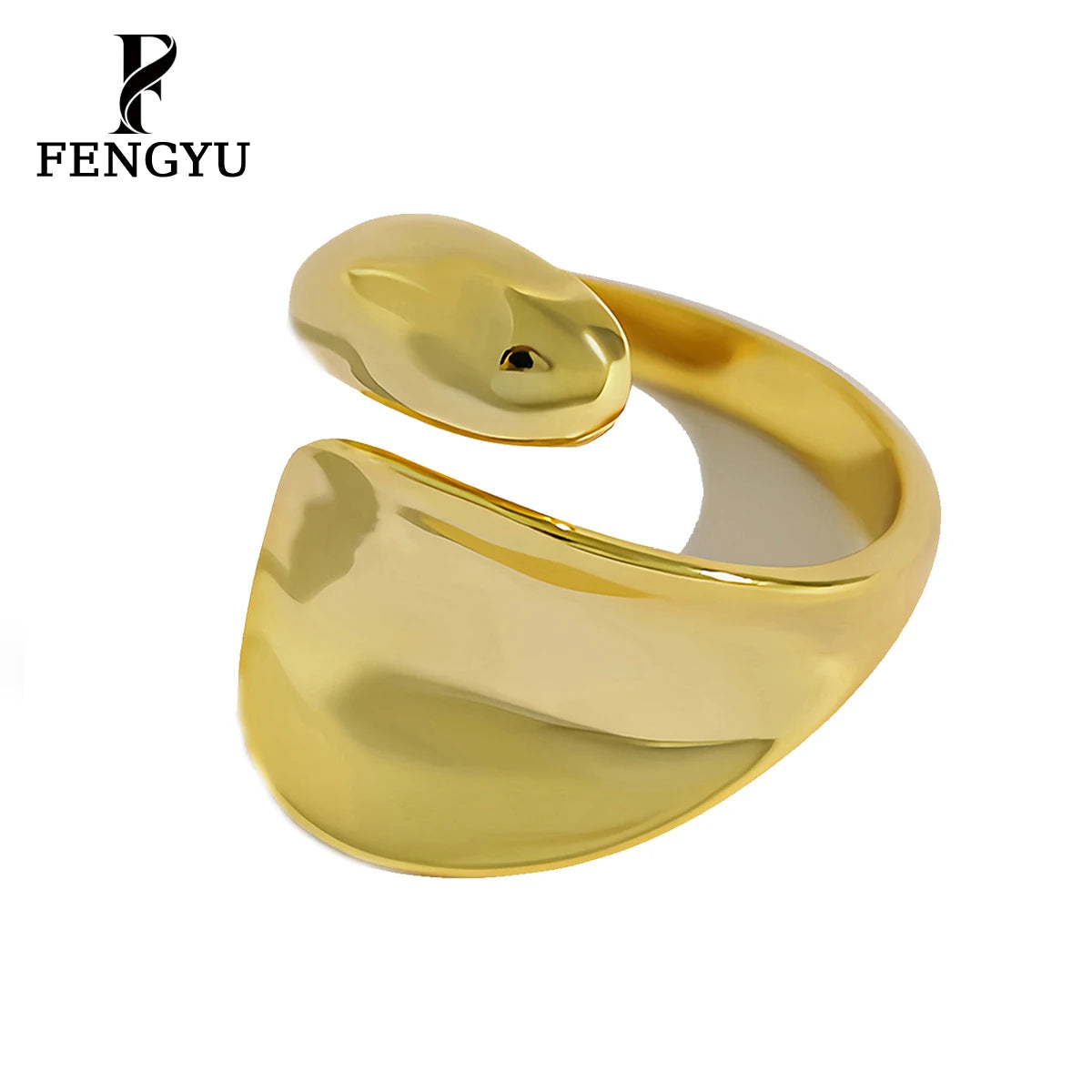 Fine 18k Gold Irregular Twist Rings for Women 925 Sterling Silver Fashion Adjustable Statement Ring Designer Custom Jewelry