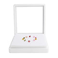 Most Popular Dikai Tools High Quality Loose Diamonds Jewelry Collection Box Top Glass Organizer Loose Diamond Presentation Box