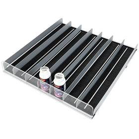 HOOKEI Drink Pusher Bottle Organizer Gravity Feed Roller Slides Shelf Pusher System Refrigerator Shelf Supermarket Display