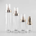 New Design Cream Serum Lotion Bottle and Jar Refillable Glass Jar Pot Makeup Jars and Bottles for Cosmetics