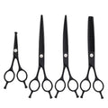 HU61 440c Stainless Steel Professional Pet Grooming Tool 4.5" Safety Shear 7"" Straight Curved Scissors High Quality 60HRC"
