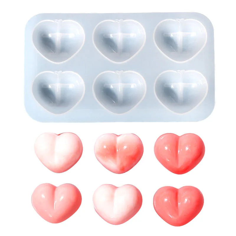 DIY Cute love Butt Handmade Valentine's Day Chocolate Mold Crystal Epoxy Resin Crafts Decoration Jewelry Accessories