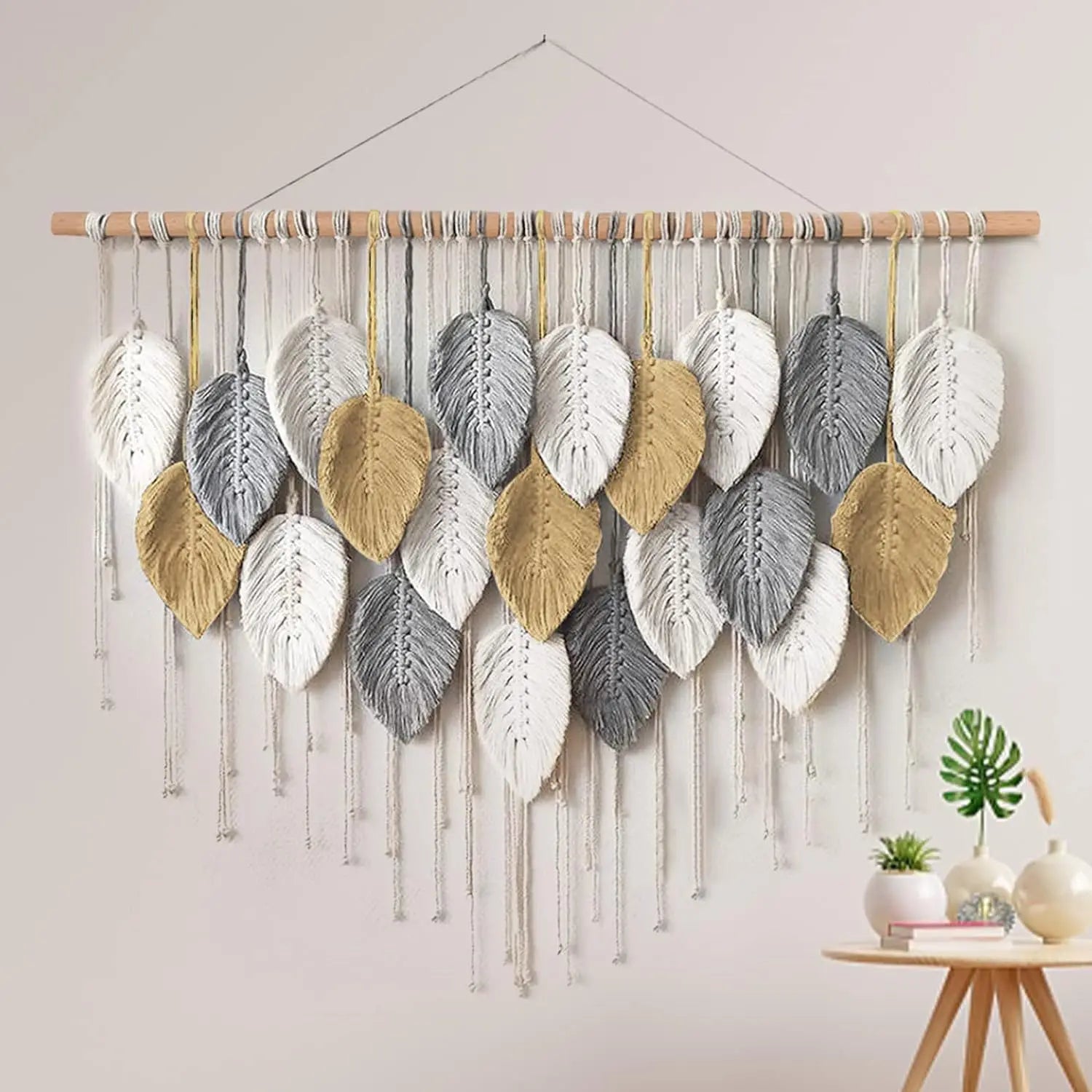 Dropshipping  Macrame Wall Hanging Boho Home Decor Woven Decoration for Apartment