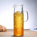 Hermetic Seal Glass Pitcher with Lid and Spout  Heat Resistant Glass Pitcher