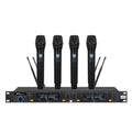 Custom Logo 4-Channel Wireless UHF Microphone System Gaming Microphones and Accessories