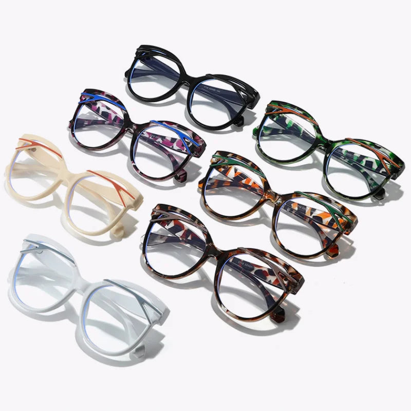 Fashion Style Colored Clear Unisex Fashion Computer Anti Blue Light Blocking Glasses Ladies Spectacles Transparent Optical