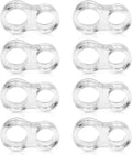 5pcs Door Handle Bumper Guards PVC Transparent Stop Wall Damage Door Handle Protectors Buffer Walls (8-Shape)