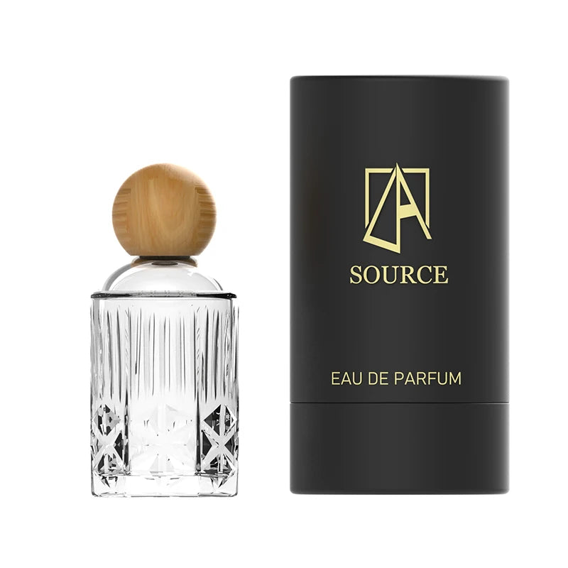 New Design Flat 50ml 100ml Luxury Glass Perfume Bottle with Engraving Option for Wigs and Essential Oil