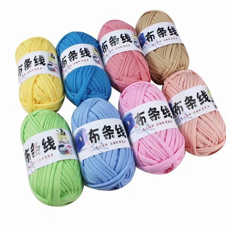 DIY Hand Knitting Yarn 100% Polyester T-shirt Yarn for Pet Bed and Handbags
