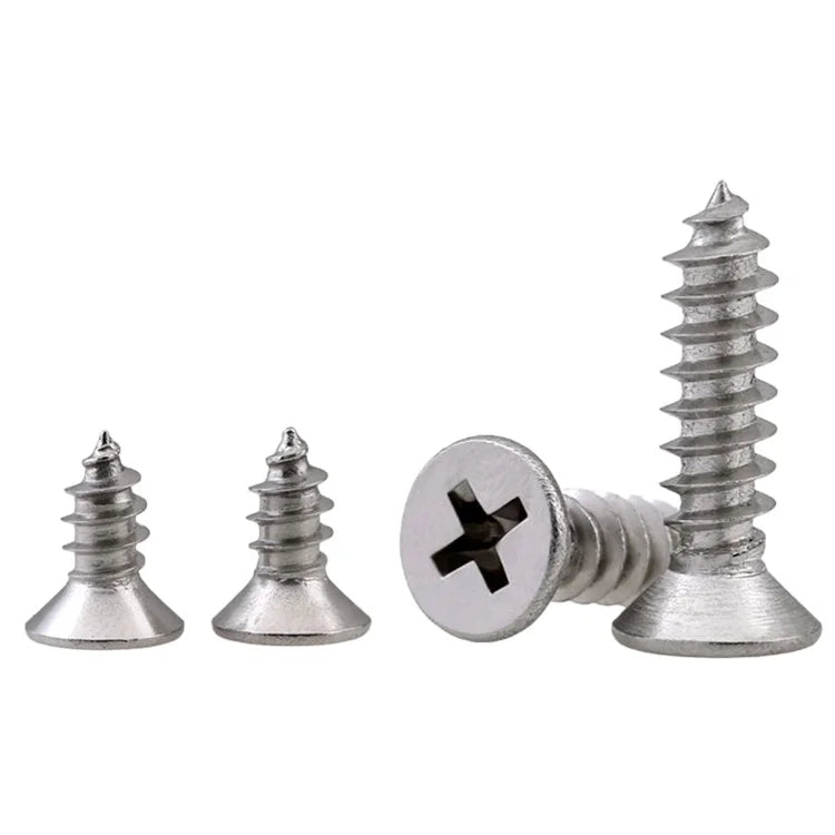 Din 7982 Zinc-aluminum Steel Self Tapping Screws Csk Screw