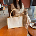 32x21x13cm Eco-Friendly Jute Bag Custom Coated Linen Jute Tote Bags Burlap