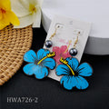 Hawaiian Silver Earring Gold Plated Earrings Flower Earrings for Women and Girls