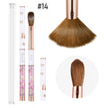 Factory Sale Nail Brushes Pinceles Kolinsky 14 Crimped Professional Metal Handle 100 Pure Acrylic Brush with Long Life