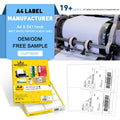 Removable Labels A4 A3 A3 Automatic Adhesive Sticker Label