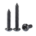 Stainless Steel Carbon Steel Black Oxide Finish Security Self Tapping Screws Metric for License Plate Frame Fastening