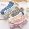 Women's Fuzzy Fluffy Cozy Warm Super Soft Fleece Socks Autumn and Winter Tube Thickened Warm Sleep Socks