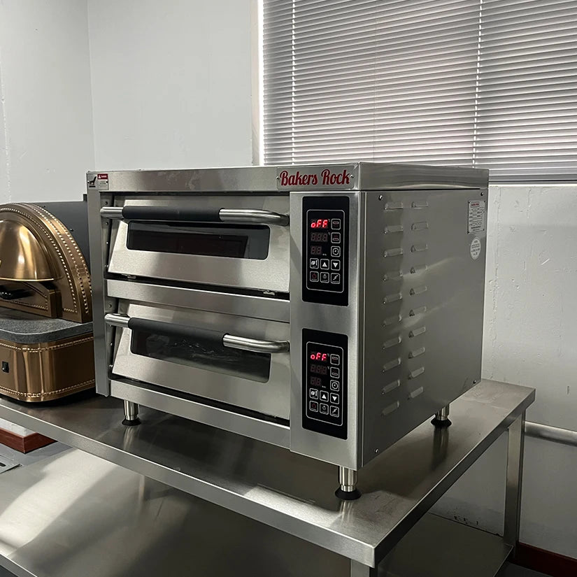 Professional Commercial Restaurant Use Stainless Steel Electric High Speed Bread Pizza Bakery Deck Oven for Pizzeria MegaBDM