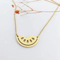 Watermelon Charm Gold Plated 18K Necklace  Website Gold Plated Jewelry Necklace Boho Jewelry Gold Vermeil Necklace