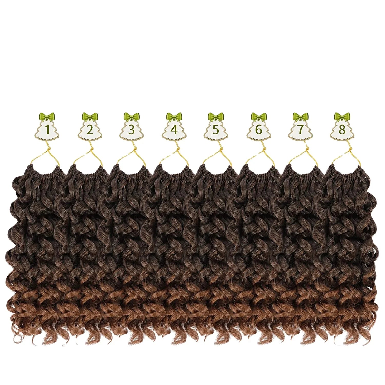 Curl Crochet Hair 8 Packs10 Inch Water Wave Curly for Women Short Beach Curl Hair