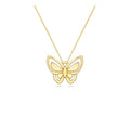New Custom 925 Sterling Silver Butterfly Pendant Necklace Girls Accessories Jewelry