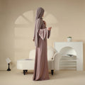New Model Fashion Satin Muslim Ladies Dresses Anti-Static Plus Size Satin Abaya for Women in Dubai for Spring